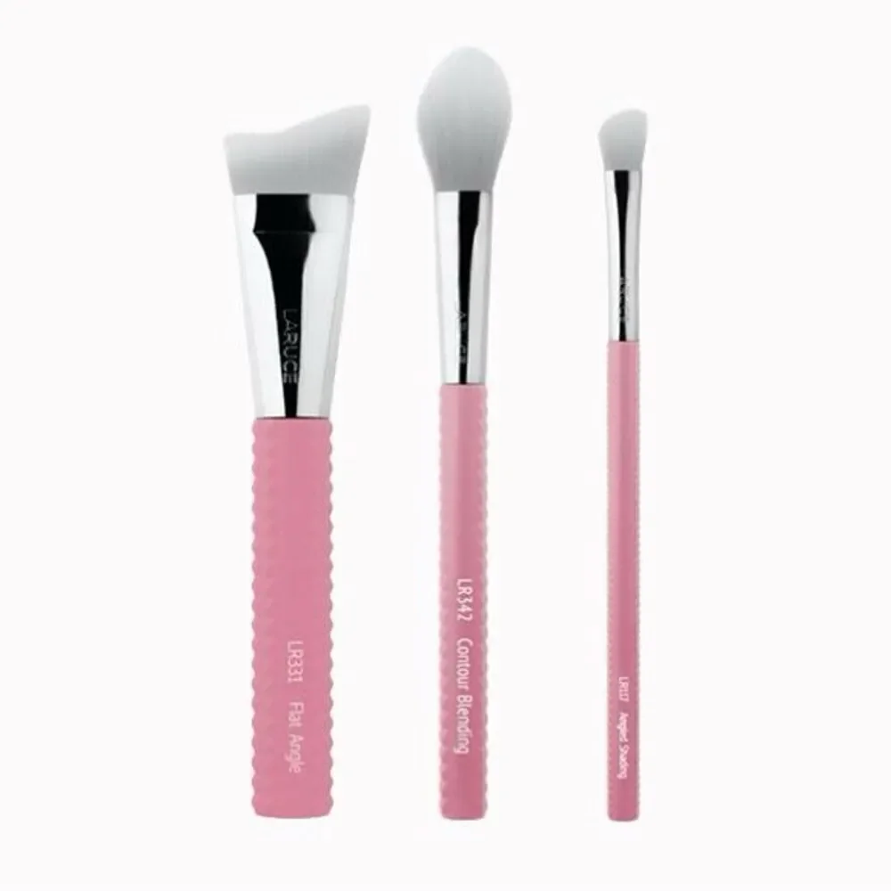 Laruce Beauty Pink Makeup Brush Set with Limited Edition Pouch / Bag, NEW in Bag